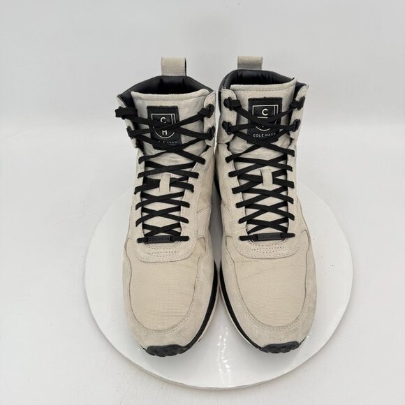 Cole Haan Grandpro Men Size 11.5M C30598 Light Grey Suede Black Hiker Boot - Picture 3 of 12